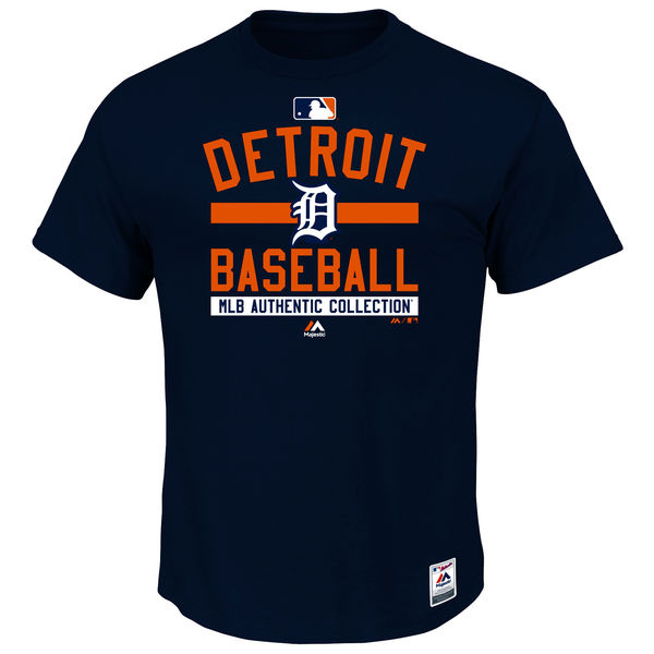 MLB Men Detroit Tigers Majestic Big  Tall Authentic Collection Team Property TShirt  Navy-0